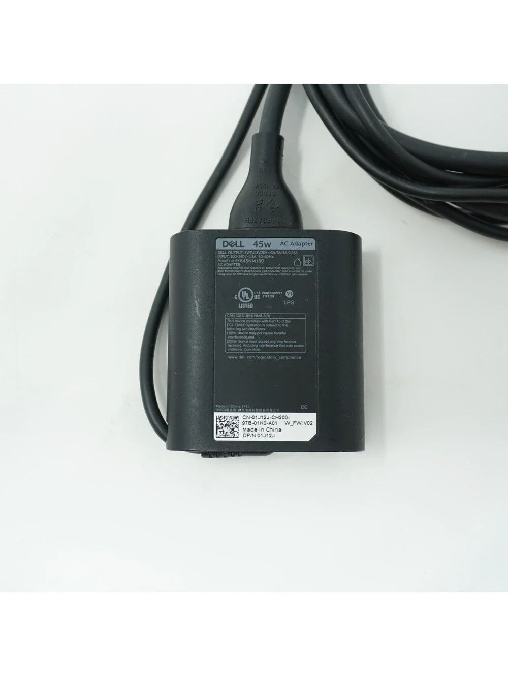 Dell 45W AC Adapter Power Charger with Power Cord